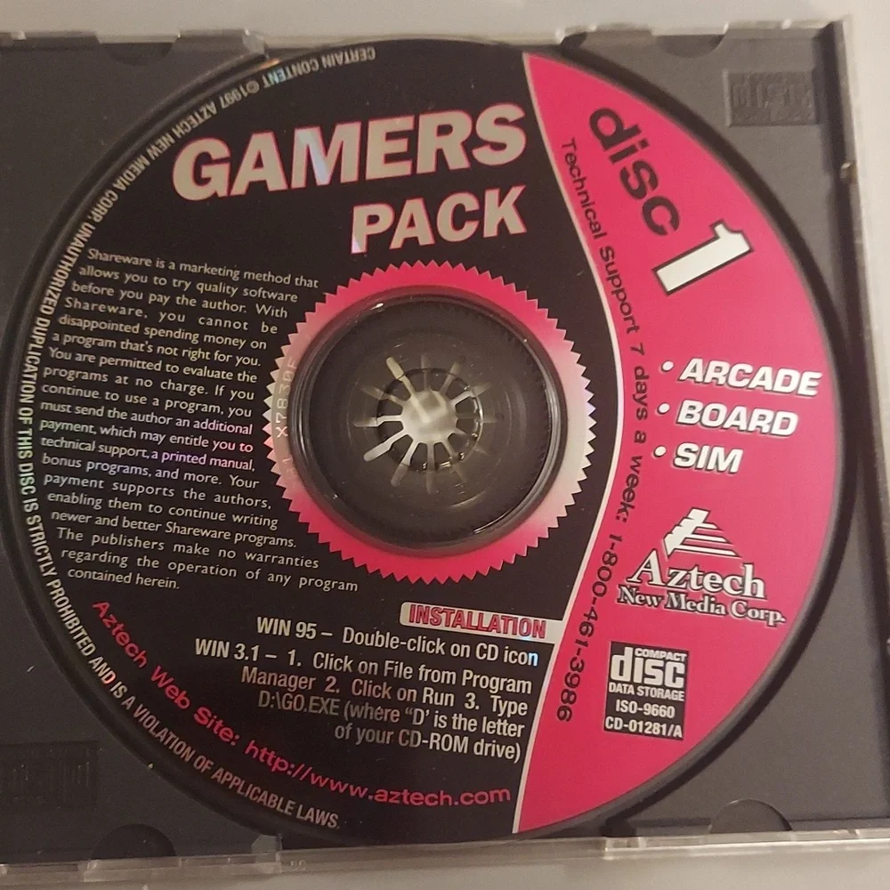 ❤️ Gamers Pack Disks 1-3 - Over 600 Games